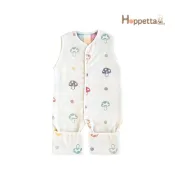 【Hoppetta】日本製 六層紗 成長型睡褲 蘑菇 多種穿法 透氣柔軟｜官方旗艦店