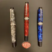 筆來筆趣》義大利🇮🇹Aurora Optima 紅、藍、灰、酒紅玳瑁紋14K鋼筆