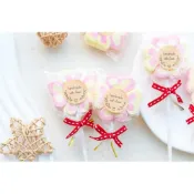 (店+)用愛手作 幸運草愛心棉花糖棒(紙棒) 二次進場 慶生生日 婚禮小物 園遊會 畢業典禮 g3665 