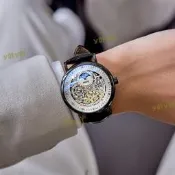 【可開統編】NARY/耐瑞  手錶男士休閒日月星辰錶盤自動機械錶18079
