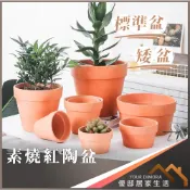 (限宅)素燒紅陶盆 國際盆 標準盆 矮盆 紅陶盆 紅陶花盆 陶土盆 紅瓦盆 素陶盆 素燒盆 陶盆 陶瓷盆 花盆《優邸居家