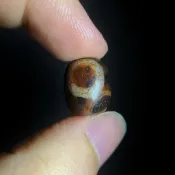 阿卡 日月星辰天珠 / 寶源天珠 桶珠手串 天珠圖騰 DIYdiy設計配件 天然瑪瑙玉髓礦石 藏傳佛教