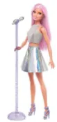 美泰兒 正版 最新款 職業 芭比 閃亮 歌手 娃娃 barbie 明星 官配 洋裝 服裝 衣服