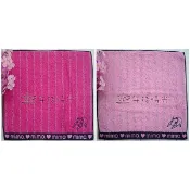 【午後時光】日本 Crystal Ball狗頭包副牌MIMO-夾銀線條紋 鬥牛犬 小狗 刺繡手帕/小方巾-2色5681