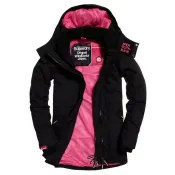 DryDog 跩狗嚴選 極度乾燥 Superdry 跩狗嚴選 Parka 黑桃紅 防風 長版 大衣 風衣 外套 格紋縫線 網眼內襯