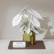 【墊腳石】知音Jean 紙植栽雷射材料包-彩葉芋