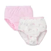 Baby City 粉兔天絲女內褲2入(90-130cm) 【麗兒采家】