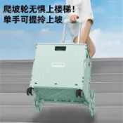  買菜小拉車 超市購物小推車摺疊款 露營居家用拿取快遞手推車【拾光百貨】