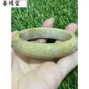 ��57mm菊花化石爆閃水晶蕾絲滿花花手鐲��Chrysanthemum fossil Bangle��~善緣堂