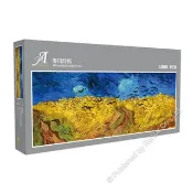 雷諾瓦拼圖文化坊/麥田群鴉/1000片拼圖/梵谷/長幅