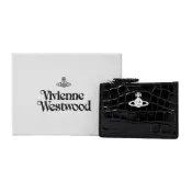 Vivienne Westwood Slim鱷魚紋卡片零錢夾-黑100%原廠真品｜JS Maxx官方旗艦館