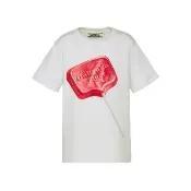 【Onitsuka Tiger】KIDS棒棒糖 LOGO 圖樣白色短袖上衣(2184A289-100)