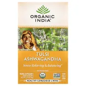 【iHerb】有機印度, 圖爾西茶，南非醉茄，無咖啡萃取，18 液袋，1.27 盎司（36 克）