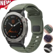 22 毫米 26 毫米運動矽膠錶帶兼容 Garmin Fenix 8 E 7 7X 6 6X 5X Plus/Epix 