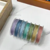 🎉可開發票#莫蘭迪加密71號玉線10米小卷0.4mm極細無彈力小米珠手鍊diy串珠線
