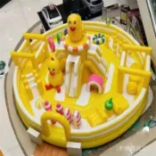 室內滑梯蹦床攀巖滑梯充氣城堡大型兒童室外擺攤定製兒童樂園設備