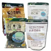 【健康時代】沖調輕瘦組(綜合穀粉低糖/純濃豆漿粉/青仁黑豆粉/杏仁粉無糖)