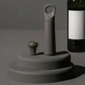 【VACU VIN】荷蘭 Loop抽真空器+酒瓶塞 石墨灰 / 紅酒塞 真空瓶塞 保鮮瓶塞 葡萄酒塞