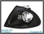 《晟鑫》全新 寶馬 BMW E46 前期 98 99 00 01年 黑底 晶鑽 透明殼 角燈一組 也有 晶鑽 燻黑 側燈