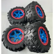 a“疾風“RC (現貨)MIT 7.1吋1/8大腳胎+雙色加強框組 完成胎框組 六角輪座 17mm 通用款 4顆輪胎