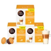 【NESCAFE Dolce Gusto】拿鐵瑪奇朵咖啡膠囊16顆X3盒(適用雀巢多趣酷思咖啡機)