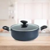 【百利市購物中心】樂司廚品/多功能鑽石級不沾湯鍋-附蓋-24cm-1支