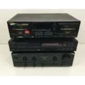 ｛肥貓黑膠｝SONY TA-F500綜合擴大機/TC-WR705S錄放音機/KENWOOD DP-1000 CD播放機