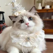 🎉寵物帽子🎉   寵物生日帽  貓咪生日帽子 狗狗生日頭套 寵物慶生 寵物生日配件 生日佈置 生日快樂 寶石生日帽子