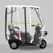 💮電動三輪車車棚遮雨棚全封閉透明雨篷蓬小型老年休閑車遮陽擋雨棚