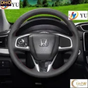 3專用於喜美思域CRV5.5升級款手縫真皮方向盤套本田CRV凌派飛度XRV鋒範思域傑德繽智哥瑞雅閣保護套