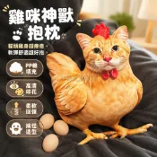 台灣出貨 3D立體哈吉米公仔 仿真雞身貓臉玩偶 辦公室居家靠墊 搞怪禮物送禮 兒童女孩生日節慶