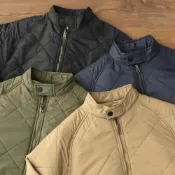(店+)菱格紋絎縫雙面穿飛行員外套  【我只賣不透的白T】棉服外套 冬天外套 保暖外套 雙面穿 鋪棉外套