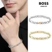 【BOSS】Rian系列 不鏽鋼費加羅鍊手鍊(2色可選)