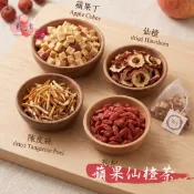 【正心堂】 蘋果仙楂15入/包 山楂蘋果茶 紅棗 陳皮 山楂片 水果茶 果乾水 蘋果 果茶 枸杞 茶包