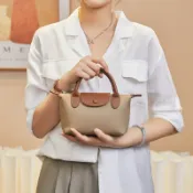 百貨屋二號 2025夏季新款手提包真皮單肩女包餃子包牛皮斜挎包百搭迷你小包包