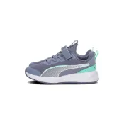 Puma Flyer 3 AC+PS 中童 童鞋 藍色 魔鬼氈 免綁鞋帶 透氣 舒適 運動 慢跑鞋 40152711