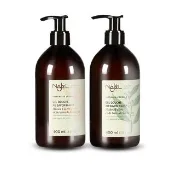 【NAJEL】阿勒坡古皂液保濕草本皂液沐浴乳400mlx2-茉莉花/梔子花/木質沉香(公司貨)