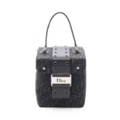 【DOKODEMO】【二手】Dior Street Chic Trotter 手提包，黑色帆布皮革 Trotter 化妝包，女士，二手 B