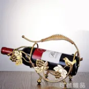 摩可美家 紅酒架擺件現代簡約家用輕奢創意酒架葡萄酒架置物展示架酒瓶架子【尾牙特惠】