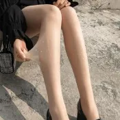 EFP大美人-2025新✧性感可愛少女超薄15D閃亮璀璨星空/月亮太陽/小圓點包芯絲均勻加襠絲襪褲襪~175黑膚奶白