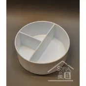 ◆SOFIAの樂園◆ 3格洗筆塑膠桶 直徑17cm 深7cm