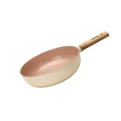 【happy cook】IH 珍珠陶瓷不沾深炒鍋 28cm