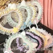#工廠直銷#新款透明空白愛心雙面覆膜扇子DIY自制博主同款演唱會手工扇配#推薦#