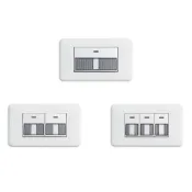 (店+)三晰電工 精密系列開關 中一開關 條紋單開 大面板開關 單切 雙切 三切 附蓋板 JY-5155