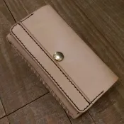 純手工皮革製 doocoo 行動電源保護套 ((免費印字，繡字）