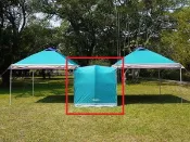 【SAMCAMP 噴火龍】3M*3M直腳客廳帳 ※ 併帳專用連接布(2米加寬版)；單一頂客廳帳仍可單獨搭設，增加炊事空間