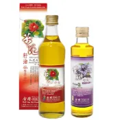 (店+)【金椿茶油工坊】(兩款各1瓶) 紫蘇籽油300ml(酸價0.2)+紅花大菓 苦茶花籽油(酸價0.2)500ml (可生飲)