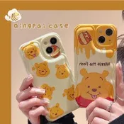 蜜罐小熊適用iphone13pro max蘋果12手機殼11氣墊xr女xs可愛x網紅