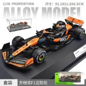 玩具車 模型車 車模 汽車模型合金車模型1:18 麥拉倫F1方程式 合金車模 仿真賽車跑車 金屬擺件