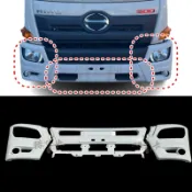 【勝貨卡改裝】HINO 500 六期 17T 『白色 』保桿 大燈框